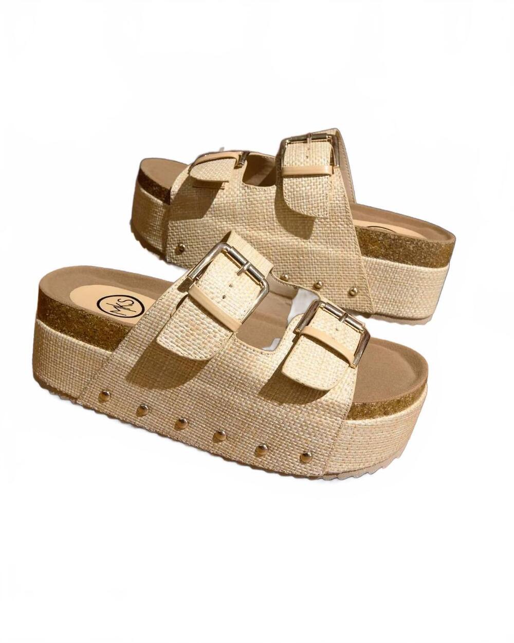 NEW MAKER'S women's nina platform sandal in natural